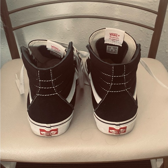 Vans Black and White High-Top SK8 Sneakers - Picture 4 of 5